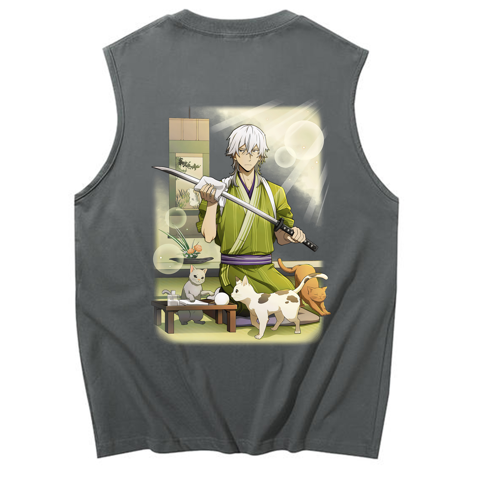（画像用） 文豪ストレイドッグス Bungo Stray Dogs コットン100％タンクトップ（背面プリント）